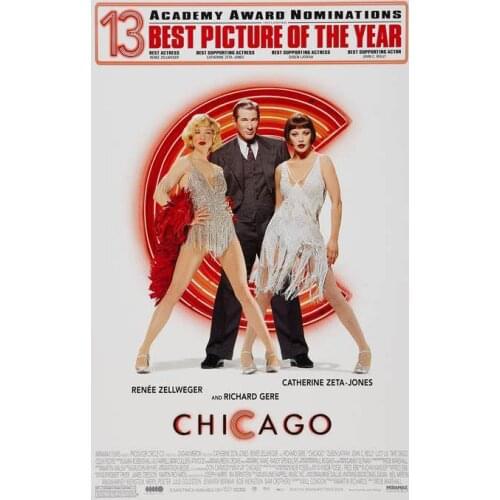 Lot style Choose CHICAGO MOVIE Art print Silk poster Home Wall Decor