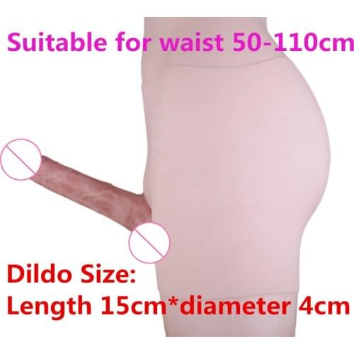 Skin Feeling Solid Silicone Lesbian Strapon Dildo Panties Real Male Dick Sex Toys For Women Men Underwear Penis Pants