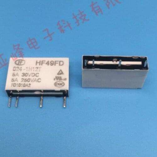 [In stock] 5pcs/lot Brand new original Relay HF49FD 024-1H12T 24V HF49FD 024-1H12
