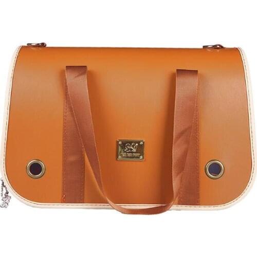 High quality dogs cats PU leather handbag pet dog cat single shouder bags doggy handbag supplies doggy package products 1pcs