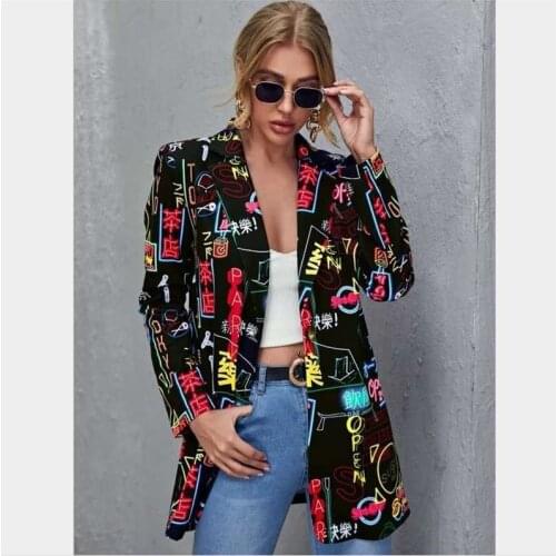 Women 2021 Fashion Double-Breasted White Blazer Coat Vintage Long Sleeve Pockets Female Outerwear Chic Veste Femme