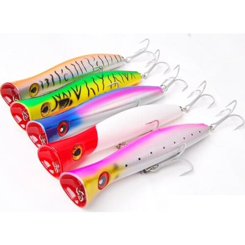 1PCS Fishing Popper Deep sea Ocean Boat Rock Beach Metal Jigging Jigbait Spoon Lure baits 110g