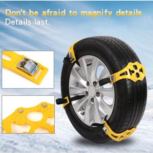 4pcs/8pcs Car Tyre Snow Chains Snow Roadway Safety Adjustable Anti-skid Safety Double Snap Skid Wheel Tire TPU Chains