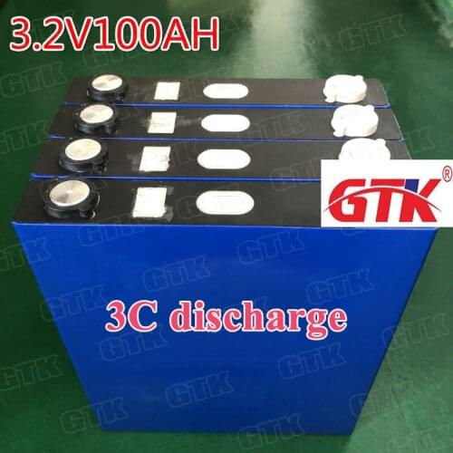 4pcs High power 3.2v lifepo4 battery 100ah lithium cells 3C discharge for diy 12V solar energy storage homemotor battery