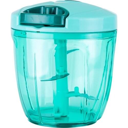 5 Blades Manual Food Vegetable Chopper Shredder Crusher Garlic Processor 900ml Multifunction Kitchen Accessories