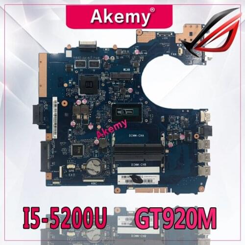 Akemy P552LA_LJ Laptop motherboard For Asus P552LA P552LJ P552L P552 Test original mainboard 4G-RAM I5-5200U GT920M