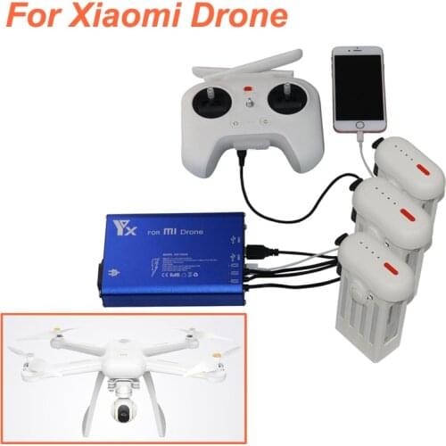 Xiao mi Drone Quick Charger RC Quadcopter helicopter 4K camera 3 in 1 Battery Spare Parts And Transmitter Charger For xiaomi Mi