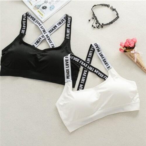 2020 New Arrival 3/4 Cup Sexy Women Underwear Comfortable Lace bralette Letter Wireless Bra Women For Backless Wear Brassiere