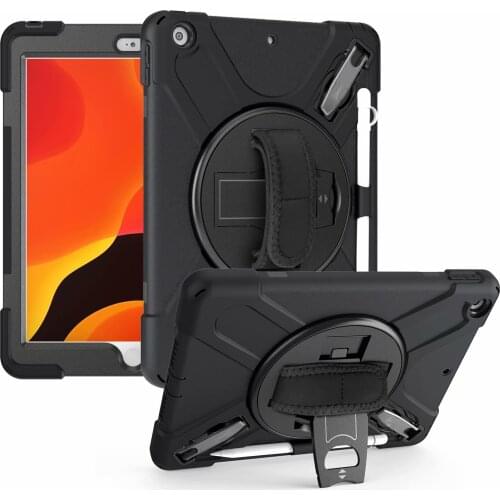 For iPad 10.2"inch 2019 Case Heavy Duty Rugged Shockproof Protective Stand Case Cover for iPad 7th Gen/8th 2020 Pencil Holder
