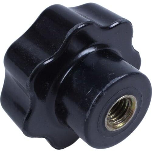 8Mm Diameter Thread Hole Black Star Head Clamping Knob Replacement