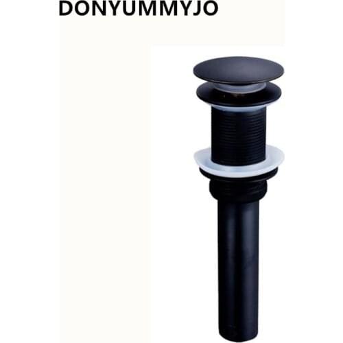 DONYUMMYJO 1pc Basin Drain Water Brass European Black Ancient Glass Basin Big Cover Bouncer