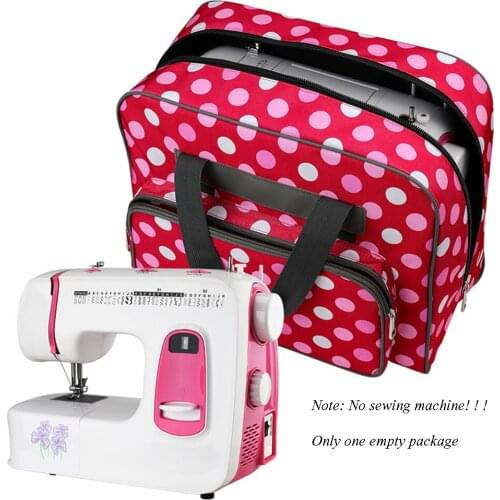 1 Piece Travel Durable Tote Large Capacity Sewing Machine Bag Wave Point 600d Oxford Cloth Sewing Machine Wool Bag