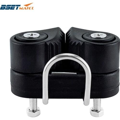 Composite 2 Row Matic Ball Bearing Cam Cleat with leading Ring Pilates Equipment Boat Fast Entry Rope Wire Fairlead sailboat