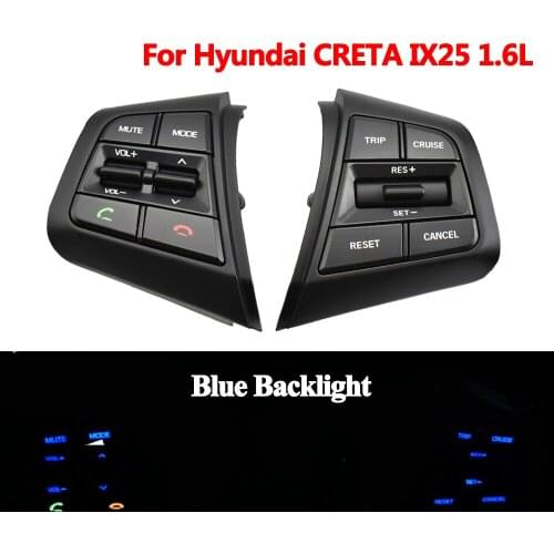 100% New Steering Wheel Button For H-yundai ix25 (creta) 1.6L Steering Wheel Cruise Control Buttons car styling