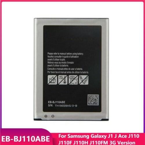 Original Phone Battery EB-BJ110ABE For Samsung Galaxy J1 J Ace J110 J110F J110H J110FM 3G Version Replacement Batteries 1800mAh