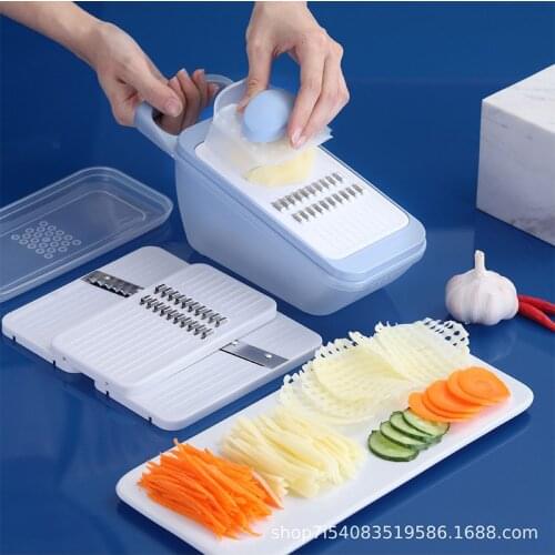 Vegetable Cutter Multifunctional Slicer Fruit Potato Peeler Carrot Grater Kitchen Accessories Basket Vegetable Slicer