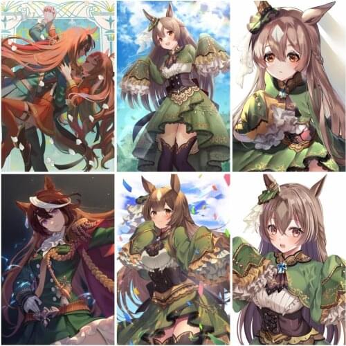 Anime Posters Uma Musume:Pretty Derby Retro Poster Wall Poster Canvas Painting Wall Decor Wall Art Picture Room Decor Home Decor