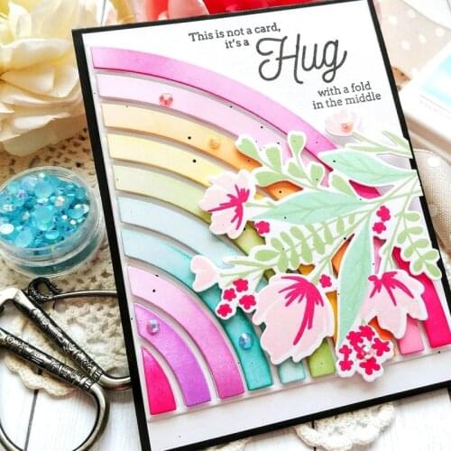 Cutting Dies Quarter Circle Rainbow Track Metal Cutting Dies For DIY Scrapbooking Embossing Paper Cards Making New Dies