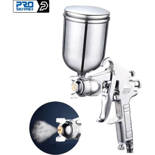 Spray Gun 400ML Pneumatic Airbrush Sprayer Professional Alloy Painting Atomizer Tool With Hopper For Painting Cars By PROSTORMER