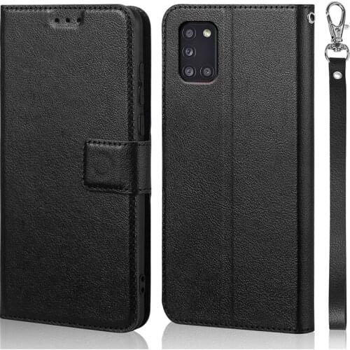 Luxury Flip Case For Samsung Galaxy A31 A 31 SM-A315F 6.4" Cover Original Book Design Leather Phone Coque Wallet Capa Stand