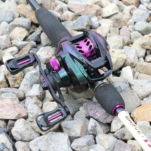 8KG Max Drag Fishing Reel 7.2:1 Baitcsters Magnetic Brake System 5+1 Shielded Bearings High Carbon Fibre Fishing Reel