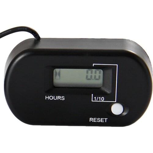 Digital Resettable Inductive Hour Meter for Briggs & Stratton mower motorcycle motocross atv golf carts pit bike dirt quad bike