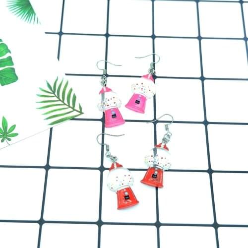 Chewing gum machine Earrings earring candy costume trendy Style woman girl Jewelry Drop shipping