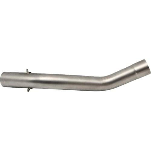 Motorcycle Exhaust Middle Pipe Connect Link Tube For Kawasaki ZX6R 2009-2014