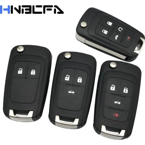 10Pcs 2/3/4/5 Buttons Car Key Shell Remote Flip Key Fob Case For Opel Vauxhall Astra H Insignia J Vectra C Corsa D Zafira G