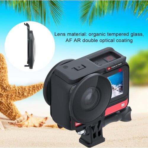 2 PCS Lens Protection Cover Cap Tempered Glass Lens Protection Covers Panoramic Lens Protector Accessory For Insta 360 One R