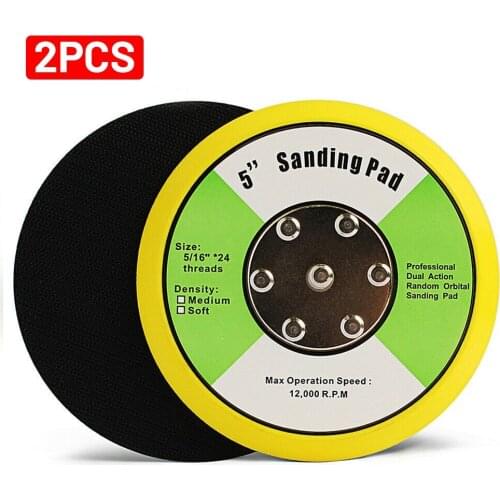 3''- 6'' DA Polisher & Sander Pads Hook And Loop Random Orbital Backing Plates Air Tool Accessories Abrasives Sanding Discs