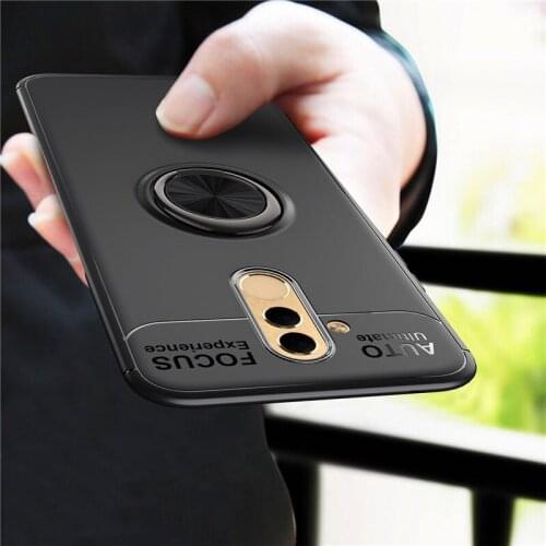 Huawei Mate 20 Lite Case Mate20Lite Cover Soft Silicone Cover for Huawei Mate 20 Lite 20Lite Magnetic Car Holder Ring TPU Cases