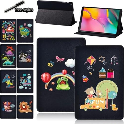 Tablet Case for Samsung Galaxy Tab S6 Lite/Tab A7/Tab A 10.5/S5e 10.5/Tab A A6 10.1/Tab A 8.0/Tab A 9.7 Inch Cover Case + Stylus
