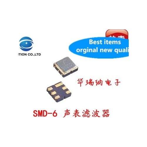 10pcs 100% orginal new SMD sound meter filter 3x3 3X3mm 433.92M 433.92MHZ R433A SMD-6 6 feet
