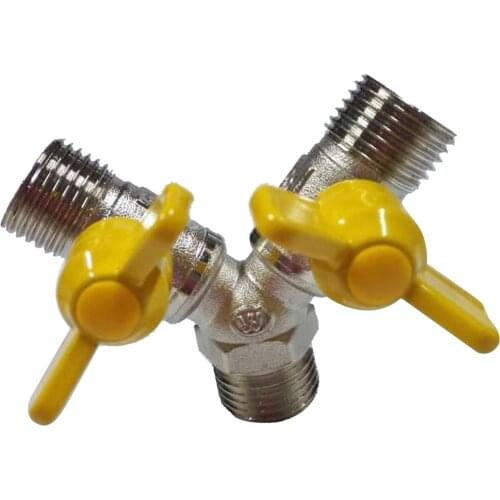 Gas Pipeline Valve Natural Gas Tube Hose Adapter Y Piece Splitter Connector T-junction 20mm