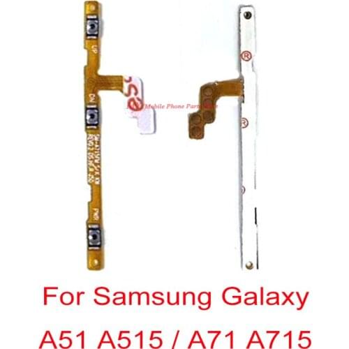 10 PCS Power ON OFF Volume Side Buttons Switch Key Flex Cable For Samsung Galaxy A51 A515 A515F / A71 A715 A715F Spare Parts