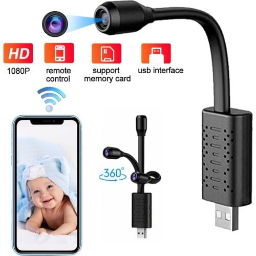 HD 1080P Smart Mini Wifi USB Camera Portable Real-time Security Camcorder Night Vision Motion Detection indoor home baby monitor