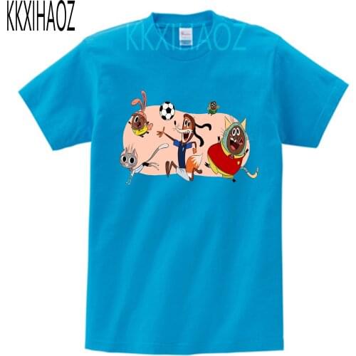 2021 Animation "ZIPZIP" Boys and Girls Short-sleeved Cotton T-shirt Summer Children Digital Printed Cartoon Short-sleeved Top MJ