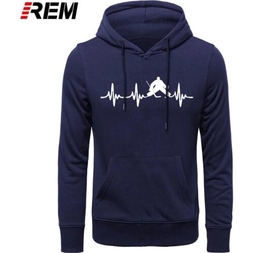 Hockeyer Goalieer Heartbeat Popular Tagless men cotton plus size drop shipping Hoodies, Sweatshirts