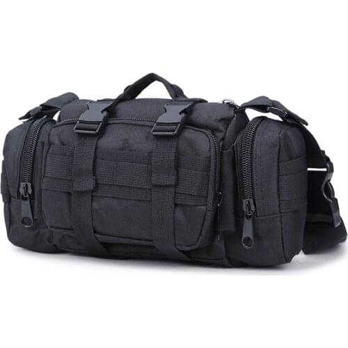 Quality Multi-Function Mens Tactical Bag Military Molle Bag Small Combat Waist Bag Shoulder Messenger Bag for Hunting Camping