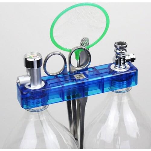 DIY CO2 Generator System Kit with Pressure Gauge Safety Valve Air Flow Adjuster Aquarium Accessory Fish Tank Plant Necessity