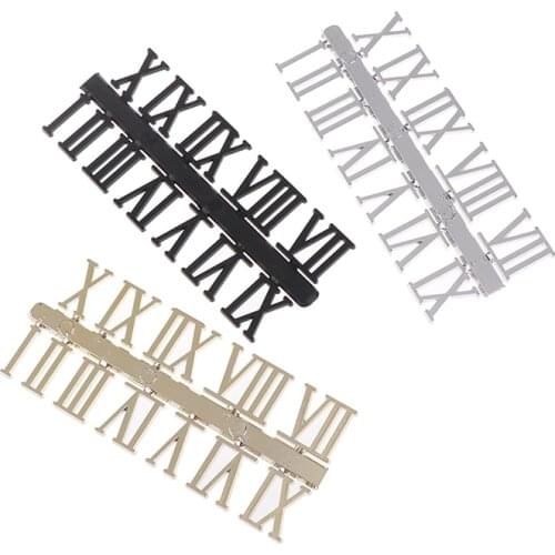 1 Set Roman Numeral DIY Digital Replacement Gadget Repair Clock Parts Clock Dial Digital Mechanism Parts Card Clock Accessories