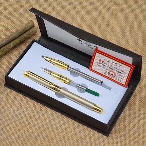 New Arrival Brand Ink Fountain Pen Nice Quality Business Executive Fast Writing Brand Clip Ink Pen Box Packing 1132