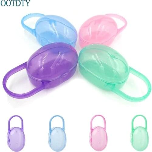 New Portable Baby Infant Kids Pacifier Nipple Cradle Case Holder Travel Storage Box #330