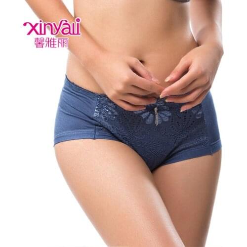 Matching underwear, comfortable and breathable hip pants, low-rise diamonds, ladies briefs Cotton Solid One size Simple