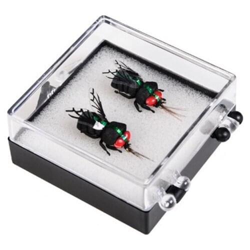 Portable tweeter hook artificial fly trout fishing bait bee ant bionic bait insect crank bumblebee fly soft lure Fishing Tackle