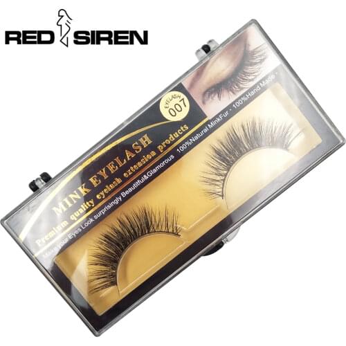 RED SIREN Eyelashes Wholesale 100% Mink Lashes Handmade Natural Long Lash Extension Make Up Fake Eyelashes