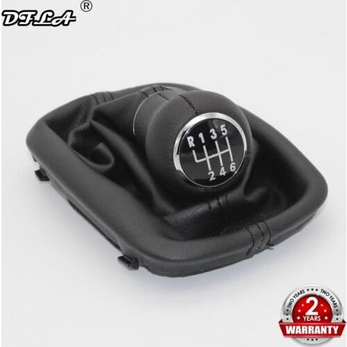 For Audi A4 B5 1995 1996 1997 1998 1999 2000 2001 Car-Styling 6 Speed Gear Stick Shift Knob With Leather Gaiter Boot