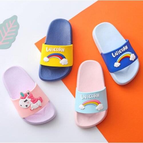 Unicorn Boys Girls Slippers 2019 Sandals Children Jelly Sandals Kids Sandal Girls Jelly Shoes