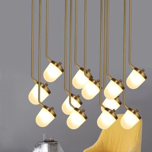 Nordic Post Modern Small Chandelier Warm Bedroom Bedside Lamp Study Restaurant Acrylic Round Lamps Lanterns LED Pendant Lamp